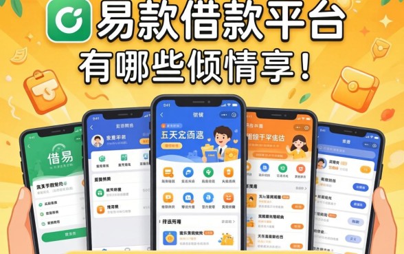 容易的借款平台有哪些软件，倾情分享五个借钱平台不看综合评估的平台