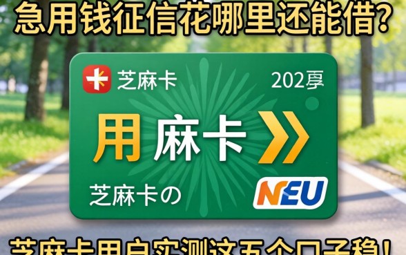急用钱征信花哪里还能借?2026芝麻卡用户实测这五个口子稳!