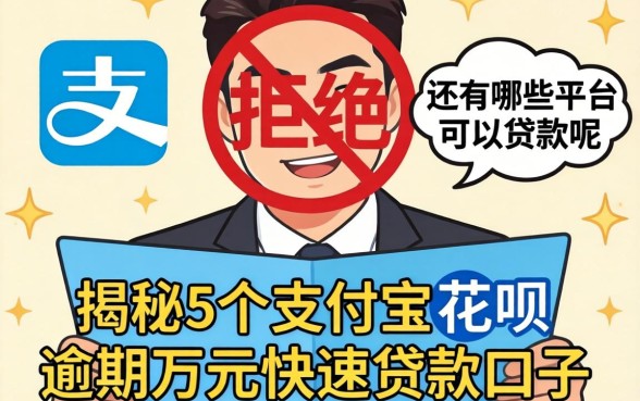贷款被拒还有哪些平台可以贷款的呢，揭秘5个支付宝花呗逾期万元快速贷款口子