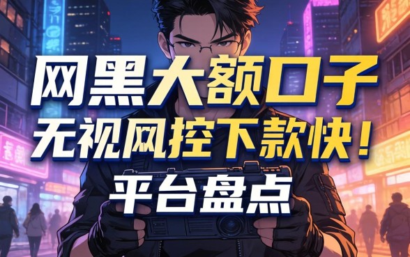 揭秘网黑大额口子：无视风控下款快的平台盘点