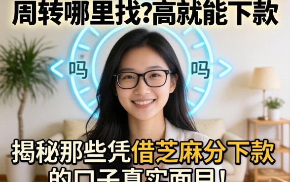 急需周转哪里找？芝麻分高就能下款吗？揭秘那些凭借芝麻分下款的口子真实面目