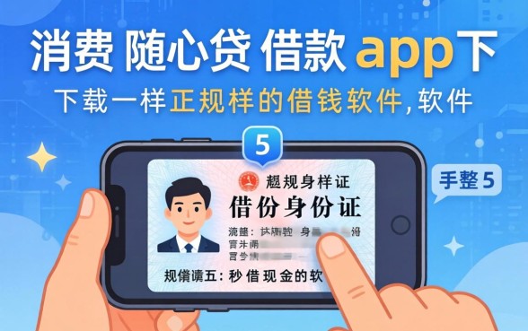 类似消费随心贷借款app下载一样正规的借钱软件,规整五个手机身份证秒借现金的软件