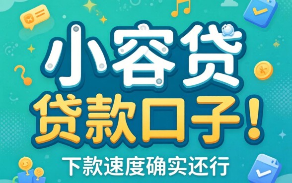 发现几个像小蓉贷的贷款口子，下款速度确实还行