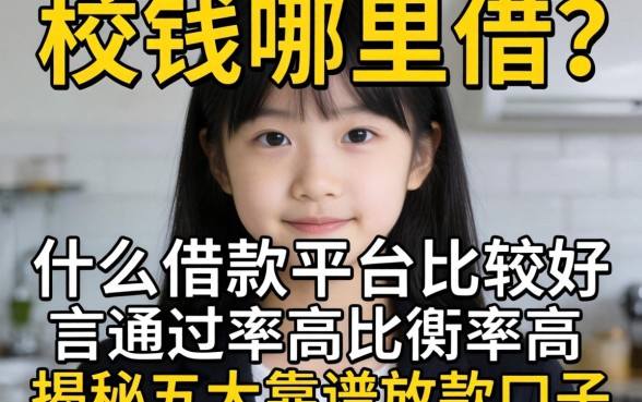 急需用钱哪里借？什么借款平台比较好通过率高？揭秘五大靠谱放款口子