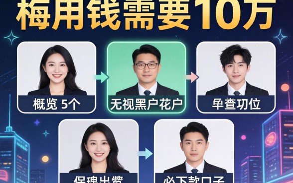 急用钱需要10万，概览5个无视黑户花户必下款口子