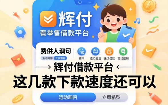 类似小辉付的借款平台有哪些?这几款下款速度还可以