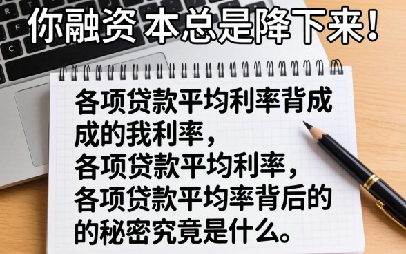 为什么你的融资成本总是降不下来？各项贷款平均利率背后的秘密究竟是什么？
