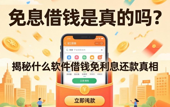 免息借钱是真的吗？揭秘什么软件借钱免利息还款的真相