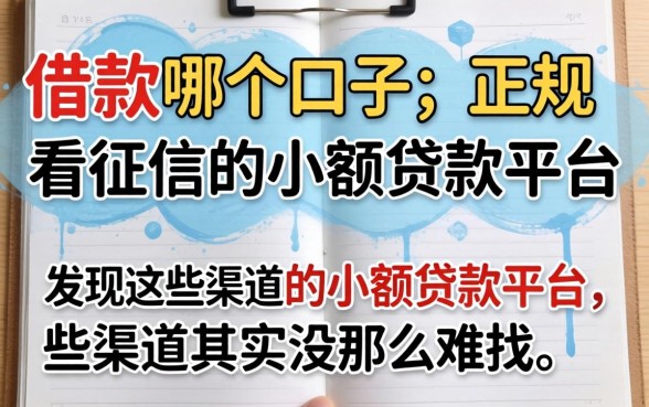 我试了借款哪个口子和正规不看征信的小额贷款平台，发现这些渠道其实没那么难找