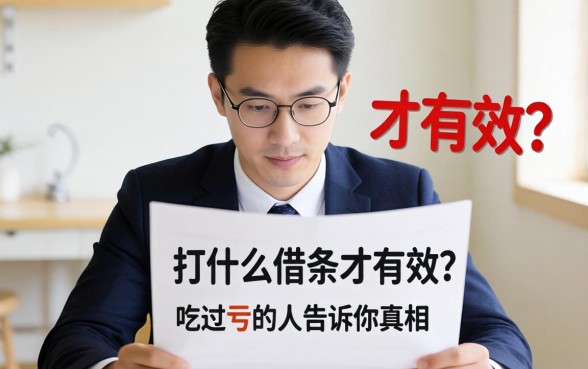 借钱打什么借条才有效？吃过亏的人告诉你真相