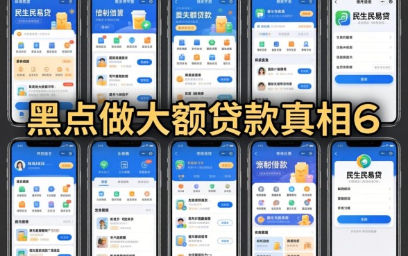 我试了十几款类似民生民易贷的借款软件，黑户做大额贷款的真相可能让你失望