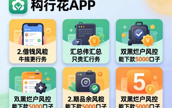 类似畅行花app一样的借钱软件,汇总5个双黑烂户风控能下款5000口子