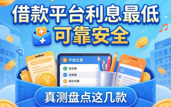 哪个借款平台利息最低最可靠安全？实测盘点这几款