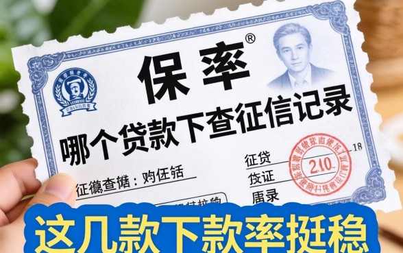 揭秘用保单做哪个贷款不查征信记录，这几款下款率挺稳