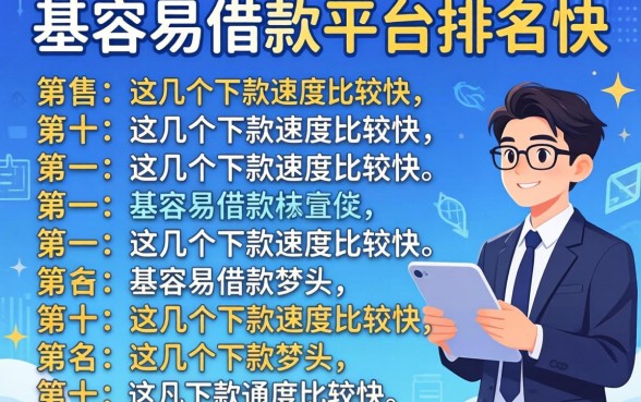 盘点最容易的借款平台排名前十，这几个下款速度比较快