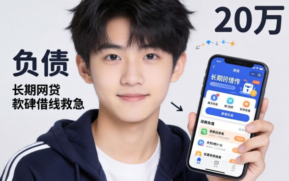 我18岁负债两万，如何利用不看负债的长期网贷软件借钱救急