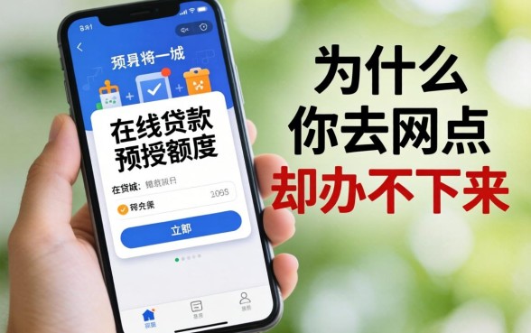 手机里弹出的在线贷款预授额度，为什么你去网点却办不下来？