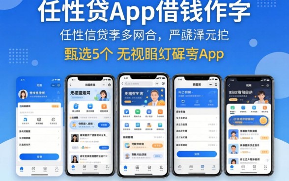 像任性贷app一样的借钱软件,甄选5个无视黑白的网贷app