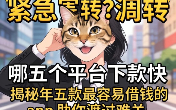 手头紧急需周转？哪五个平台下款快？揭秘2026年五款最容易借钱的app助你渡过难关