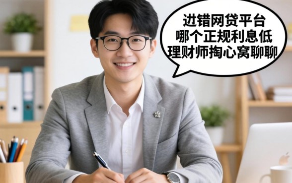 有没有人用过网贷平台哪个正规利息低？理财师掏心窝聊聊