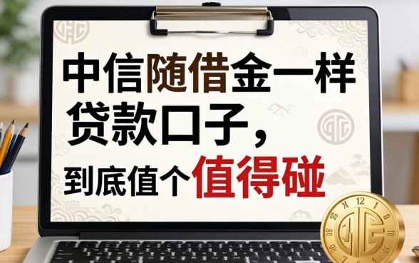 类似中信随借金一样的贷款口子，到底值不值得碰？