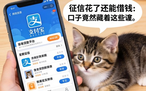 我翻烂了支付宝里那些容易贷款的平台,发现征信花了还能借钱的口子竟然藏着这些猫腻