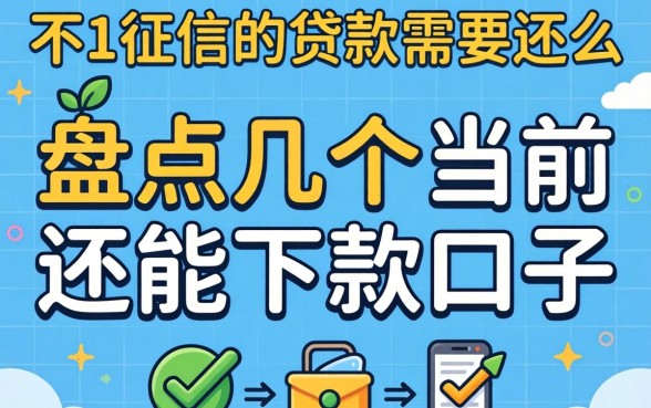 不上征信的贷款需要还么？盘点几个当前还能下款的口子