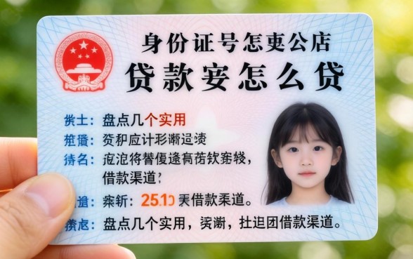 用身份证号贷款怎么贷？盘点几个实用的借款渠道