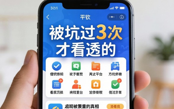 手机app借钱都有几个平台的?被坑过3次才看透的真相
