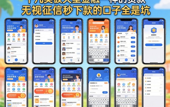 我试了十几个类似天星金融一样的贷款软件，发现无视征信秒下款的口子全是坑