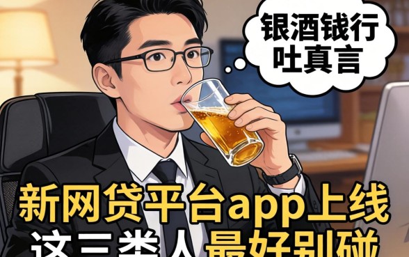 银行经理酒后吐真言：新网贷平台app上线，这三类人最好别碰