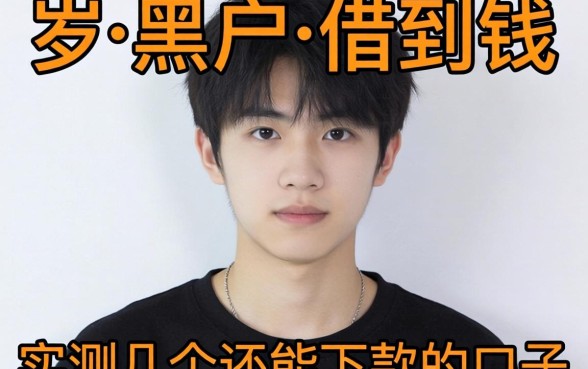 18岁黑户什么软件可以借到钱呢？实测几个还能下款的口子