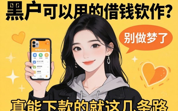 黑户可以用的借钱软件?别做梦了,真能下款的就这几条路