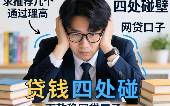 急需用钱四处碰壁?求推荐几个通过率高、下款稳的网贷口子!