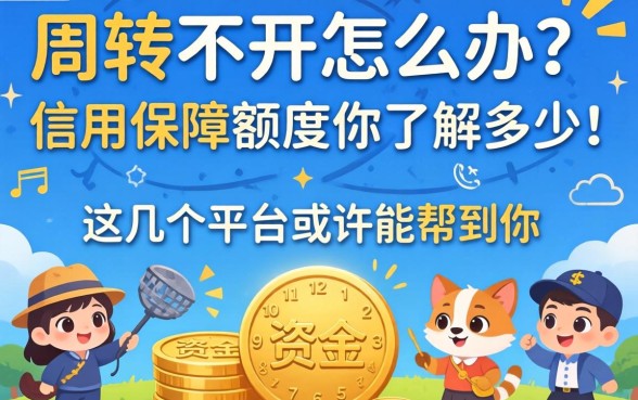资金周转不开怎么办？信用保障额度你了解多少？这几个平台或许能帮到你