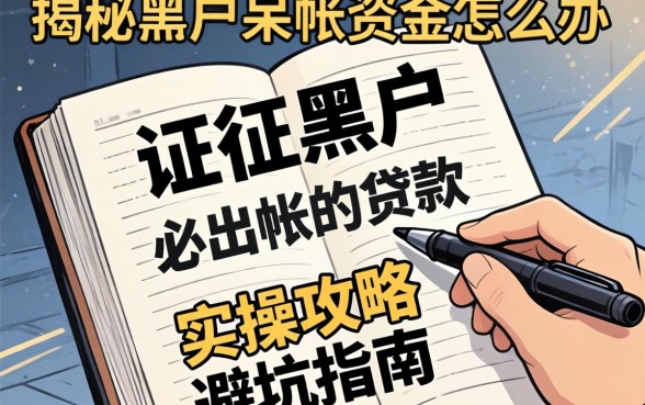 征信黑户且有呆账急需资金怎么办?揭秘黑户呆帐贷款必出帐的实操攻略与避坑指南