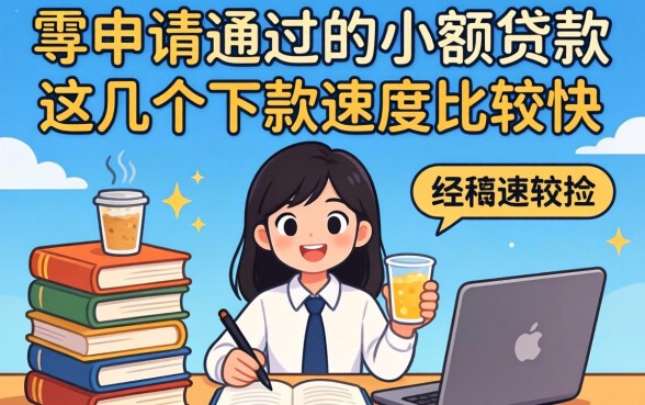 盘点容易申请通过的小额贷款，这几个下款速度比较快