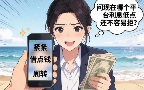 手头紧想借点钱周转，请问现在哪个平台利息低点还不容易拒？