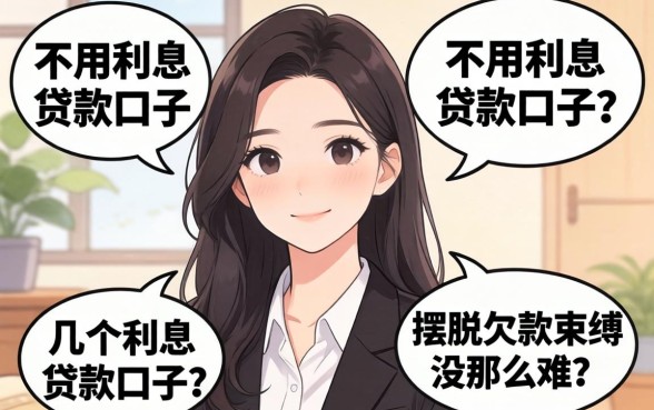 我试了几个不用利息的贷款口子，发现摆脱欠款束缚没那么难