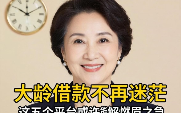 55岁还能申请的网贷有哪些？大龄借款不再迷茫，这五个平台或许能解燃眉之急