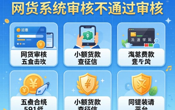 网贷系统审核不通过审核，详尽说明五个小额贷款不查征信的平台