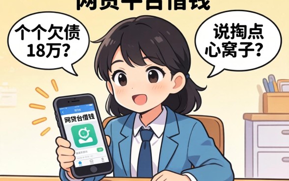 有什么网贷平台可以借钱的？一个欠债18万的人说点掏心窝子的话