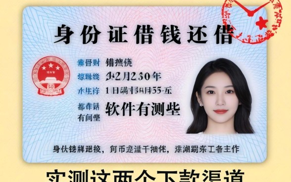 身份证借钱还借的软件有哪些？实测这几个下款渠道
