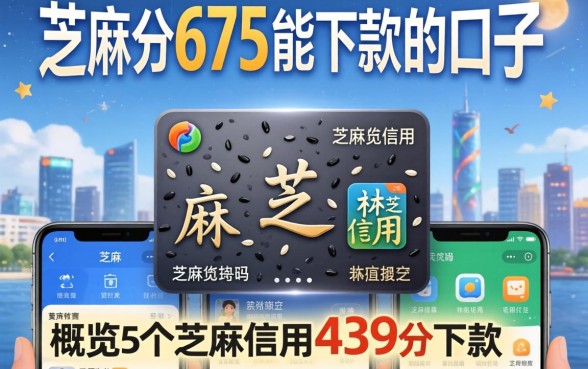 芝麻分675能下款的口子，概览5个芝麻信用439分下款的软件