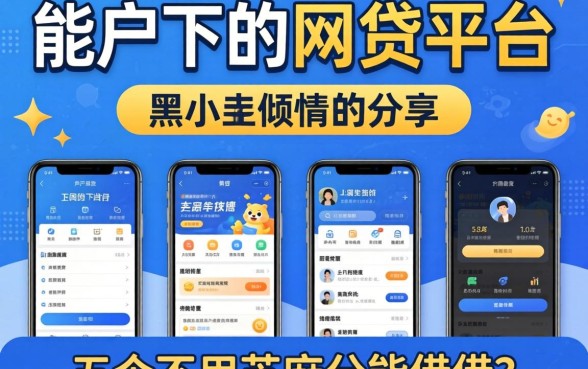 有哪些黑户能下的网贷平台,倾情分享五个不用芝麻分能借的平台