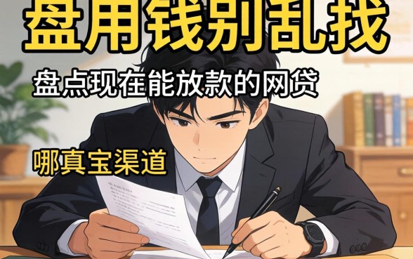 急用钱别乱找，盘点现在能放款的网贷有哪些真实渠道