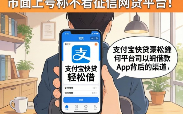 我翻遍了市面上号称不看征信的网贷平台可以借款的渠道,发现支付宝快贷轻松借app背后的真相