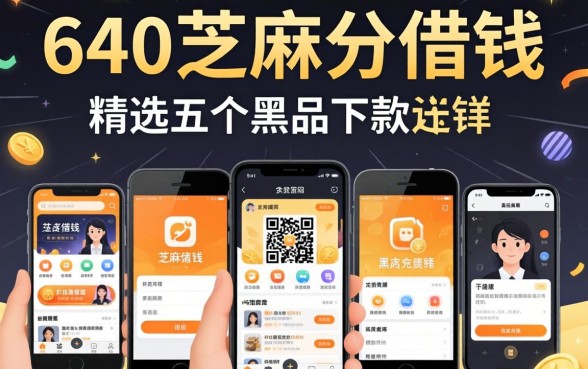 640芝麻分借钱，精选五个黑户下款app