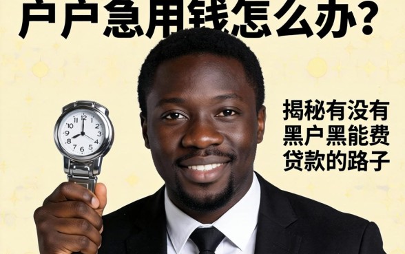 黑户急用钱怎么办?揭秘有没有黑户能贷款的路子