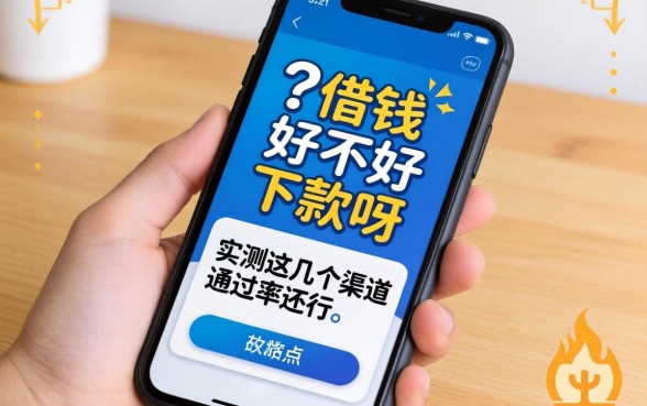手机借钱好不好下款呀？实测这几个渠道通过率还行